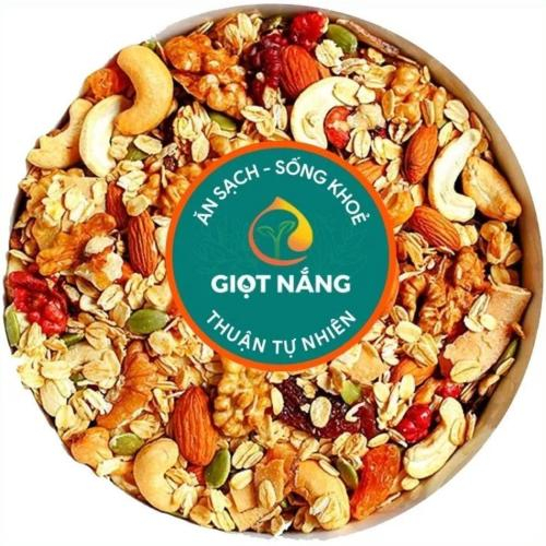 Granola Siêu Hạt Ăn Kiêng Ngũ Cốc Giảm Cân Dinh Dưỡng Macca Từ Nông Sản Sạch Giọt Nắng